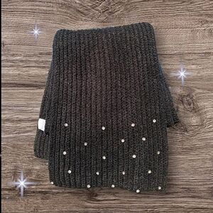 Black Rhinestone Scarf